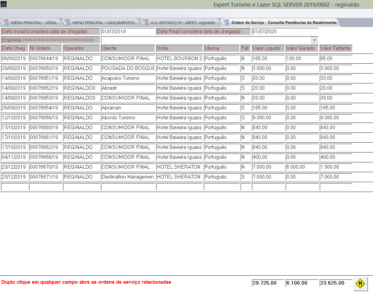 pendencias-de-recebimentos-sistema-turismo-receptivo Pendência de recebimentos