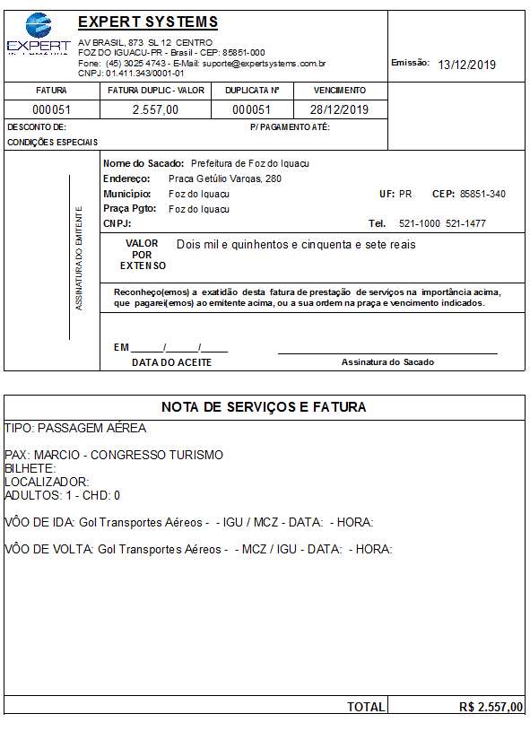 sistema-turismo-receptivo-0050-emissao-de-fatura Emissão de fatura