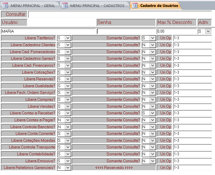 sistema-turismo-receptivo-cadastro-de-usuarios Tela de cadastro de usuários